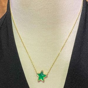 Kendra Scott Green Jae Star Necklace